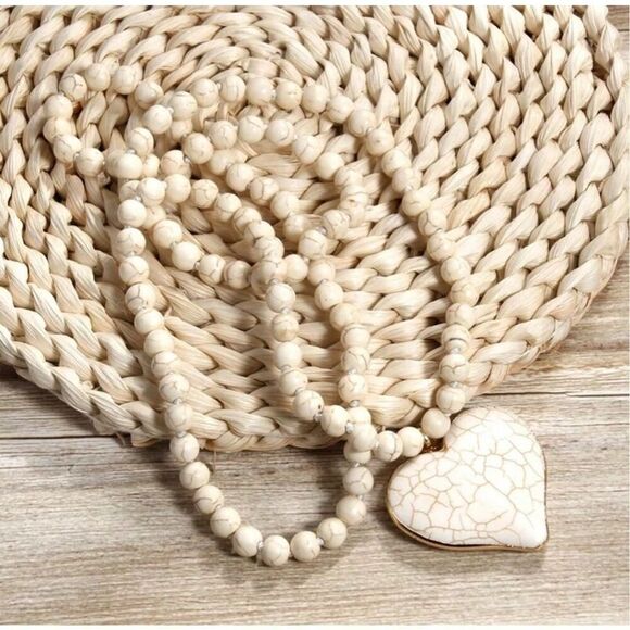 Turquoise Heart Necklace - Picture 5 of 7